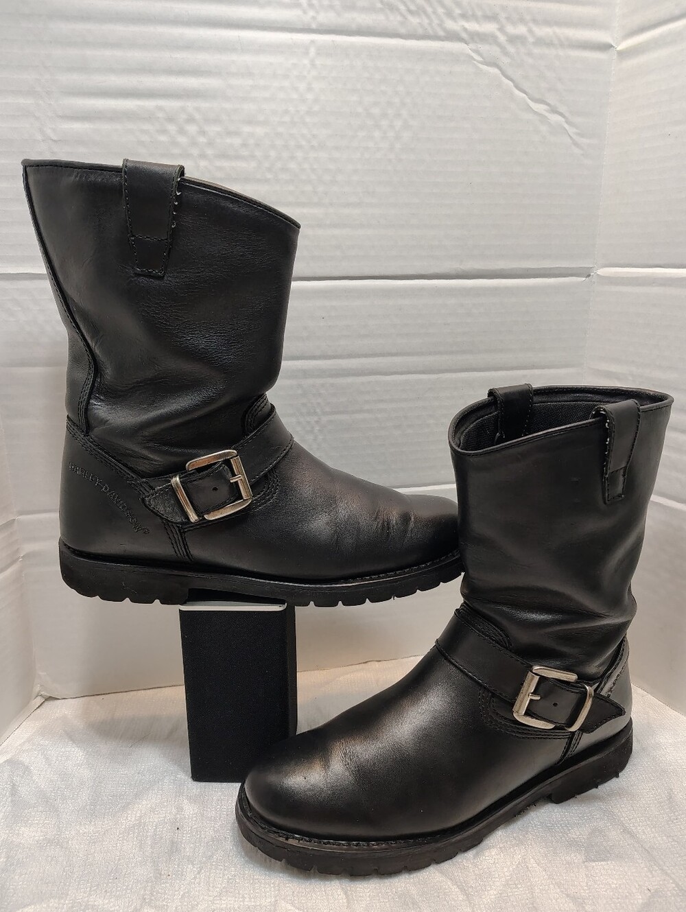 Harley Davidson Classic Motorcycle Boots For Men Size # 10 US Leather Made
